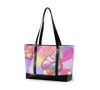 aidingzhi Conch Colorful essentials 14 inch laptop tote bag with zipper tote bag with zipper for teacher with diaper