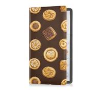 aidingzhi Cookies Retro Premium Leather Auto Registration Insurance & ID Card Holder Car Essentials for Cards, Essential Document Driver License