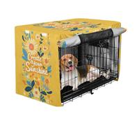 aidingzhi Cover for Dog Crate Kennel Covers Roller Shades 36 Inch - Sunflowers Sunshine Yellow