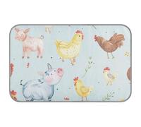 aidingzhi Cute Farm Animals Cooling Bed Cooling cat Blanket for Hamster Outdoor Foldable 23.6×38.6in