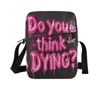 aidingzhi Do You Think About Dying small messenger bag for men mens crossbody bag Shoulder Handbags For Women Adjustable Strap for work work