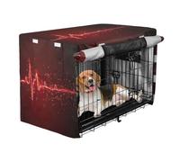 aidingzhi Dog Cage Covers Puppy Wire Cage Covers with Roller Shades 48 Inch - Blood Donor Month Electrocardiogram