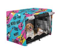 aidingzhi Dog Crates Covers Kennel Covers with Roller Shades 42 Inch - You Can Never Have Too Many Guitar