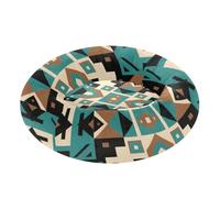 aidingzhi Ethnic Style Abstract Pattern Blue Brown Pet Cat Beds Removable & Washable Cat Pillow Bed for Extra Small Size Pets Sleeping XS