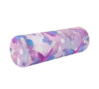 aidingzhi Full Moon Memory Foam Cylinder Pillow Chair (prop1) Neck Roll Pillow Decorative for Neck, Back, Arm and Leg Pain Relief -Fantasy Sweet Butterflies