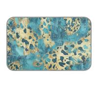 aidingzhi Golden Blue Leopard Print Animal Cooling Cooling mats for Dogs for Bunny Outdoors Soft 23.6×38.6in