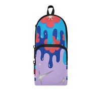 aidingzhi Graffiti Art Flowers Nylon 3 Compartments Pencil Bags For Boys Multi-purpose and aesthetic Pencil Case For Boys Stationery Organizer for Elementary