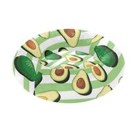 aidingzhi Green White Striped Avocado Fruit Pet Cat Beds Calming Anti Anxiety Dog Pillow Bed for Small Size Pets Sleeping XS