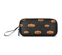 aidingzhi Halloween Pumpkin Nylon Pencil Bag School High Capacity Pencil Case For Boys Stationery for College Nurse