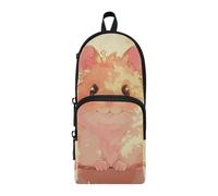 aidingzhi Hamster Cute Nylon 3 Compartments Pencil Bag College study&multifunctional Pencil Cases For College Stationery Bag for Elementary