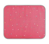 aidingzhi Happy Buzzday Cat Cooling Mat Removable Gel Mat for Cats 55 x 70 cm Pink Red Polka Dots