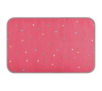 aidingzhi Happy Buzzday Dog Cooling Pad for Cats Outdoor Puppy Indoor Unique 23.6x38.2 Inch (60x97cm) Pink with Red Dots