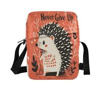 aidingzhi Hedgehog Red Cute men's messenger bag Small Crossbody Bags Casual Womens Purse Adjustable Strap for Shopping School