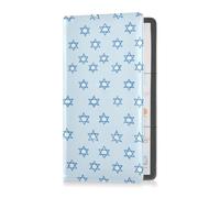 aidingzhi Jewish Holiday Star of David Pu Leather Car Registration & Insurance Card Holder Prefect Car Essentials Wallet for Any Car, Truck, Motorcycle, Trailer or Boat