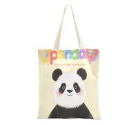 aidingzhi Just A Girl Who Loves Panda Tote Bag sturdy Tote Bag With Pockets Grocery & Farmers Market 16"x15" school essential