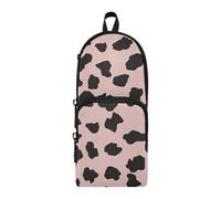aidingzhi Leopard Print Nylon 3 Compartments Pencil Bag With Handle study&multifunctional Pen Pencil Case Stationery Organizer for Office