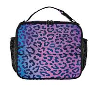 aidingzhi Lunch Bags for Women Zip Pockets Kids Lunch Box with Handle Cooler Lunch Bag for School/Picnic Leopard Print Pattern