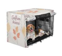 aidingzhi Metal Dog Crate Cover Pet Kennel Cover Dog Crate Protector - Soft Breeze Autumn Leaves