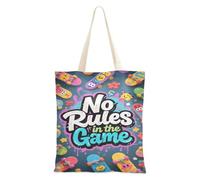 aidingzhi No Rules in The Game Wildstyle Graffti (2) Canvas Tote Large Capacity Canvas Bag For Women Grocery & Farmers Market 16"x15" school essential
