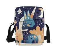 aidingzhi Orange Cute unicorns messenger bag for women mens shoulder bags crossbody Womens Casual Purses Adjustable Strap for School Outdoor Daily