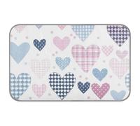 aidingzhi Patchwork Hearts Pastel Colors Dog Cooling mats Cooling cat Blankets for Indoor for Chicken Sleeping Washable 23.6×38.6in