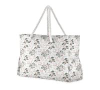 aidingzhi Pink Flower White Mountain Large Capacity Work Tote Bag with side pocketes Travel Bag Beach Perfect for Travel Pool Swim Beach Vacation Necessities