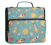 aidingzhi Portable Home Travel Safe Storage Bag Zipper Binder Includes Zip Pocket Binder with Extra Pockets for Middle School 3 Rings with Handle and Removable Shoulder Strap (prop4) school supplies