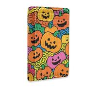aidingzhi Pumpkin Art Doodle leather slim mens wallet With ID Window RFID Blocking card case wallet for men&women