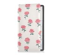aidingzhi Rose Velvet Ribbon Simple Minimalist Pu Leather Car Registration & Insurance Card Holder Wallet Accessories Case for Driver License, Cards & Essential Documents