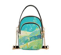 aidingzhi Sage Green Simple Plants trendy crossbody bags for women travel with multi pockets womens handbags for running