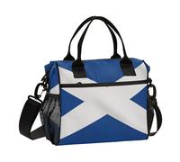 aidingzhi Scotland Flag Scottish National Blue Lunch Bags for Women Large Capacity Lunch Bag Tote with Shoulder Strap Ladies School S