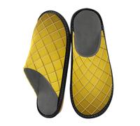 aidingzhi Slippers For Women Indoor Slippers Memory Foam Slipper Shoes Women House Shoes Bed For, Gold Grid Gradient Gold Cube, 6.5-7