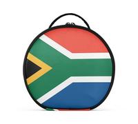 aidingzhi South Africa Flag South African National Toiletry Bags with Compartments & Handle Portable Make Up Bags For Women with adjustable dividers 11 IN