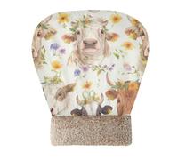 aidingzhi Spring Highland Cow Floral Cat Bed Cave Bag for Indoor Cats for Small Dogs Kittens Tunnel Pet Hideaway Winter Soft & Safe Semienclosed