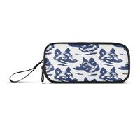 aidingzhi Style German Shepherd Neon Navy Nylon School Supply Pencil Bag Large Capacity Pencil Case For Kids Stationery Organizer for College Teacher