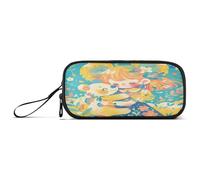 aidingzhi Sweet Colorful Koala Nylon Pencil Bags Large Capacity Pen Pencil Case Stationery Organizer for Office Adolescents