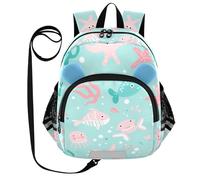 aidingzhi Toddler Schoolbag Leash Kids Boy/Girl Anti-Lost School Bag with Reflective Strip Green St Clovers Ocean, ocean, M
