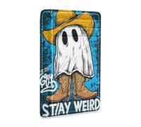 aidingzhi Weird ghosts Boots leather womens slim wallet With ID Window RFID Blocking credit card holder for men&women