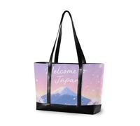 aidingzhi Welcome To Japan Scenery Culture trendy women's briefcase with zipper large tote bag for yoga with tablet