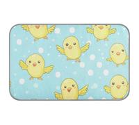 aidingzhi White Polka Dots Cartoon Yellow Chicks Cooling matt Cooling mat for Dogs Outdoor for Animals Cozy Sleeping Essentials 23.6×38.6in