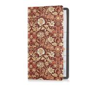 aidingzhi William Morris Flowers Pu Leather Auto Registration Insurance & ID Card Holder Prefect Car Essentials Wallet for Essential Document, Driver License, Cards