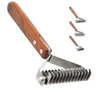 AIDIYA Coat King Rake 14-Blade Rake Pet Undercoat Rake,Professional Pet Dematting Comb Grooming Stripping Tool for Dogs and Cats (8.8cm)