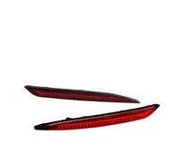 AIDLMBG 1 Pair Car Rear Bumper Reflector For Tesla For Model 3 Y 2017 2018 2019 2020 2021 2022 Dynamic Turn Signal Lamp Brake Light Car Taillight(Black Shell A)