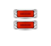 AIDLMBG 12V 24V Truck Square LED Side Marker High Low Trailer Red Yellow Turn Signal Light Flashing Rear Lamp For Car Lorry Car Rear Brake Lights