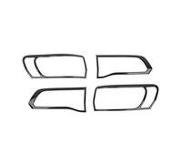 AIDLMBG 2PCS Car Rear Tail Light Lamp Guard Cover Bezel For Jeep For Cherokee 2014 2015 2016 2017 2018 2019 2020 Exterior Accessories Car Taillight(Black)