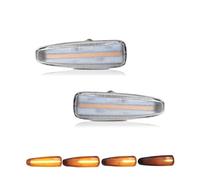 AIDLMBG LED Dynamic Turn Signal Side Marker Sequential Light For Lancer Evolution Evo X Car Taillight(Clear Lens)