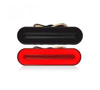 AIDLMBG Suitable 58LED For Cargo Truck Trailer Combination Tail Light Two-color Guide Brake Running Water Turn Signal 10-30V Car Taillight