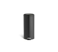 AIDNI 30L Stainless Steel Pedal Bin Large Kitchen Trash Can with Soft Close Lid & Removable Inner Bucket, Hands-Free Waste Bin (Black)
