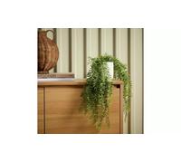 AIDNI Artificial Fern Plant with White Ceramic Planter, Indoor Decorative Greenery