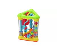 AIDNI Infant Activity Triangle Learning Toy | Multi-Sensory Baby Development Toy with Bead Maze, Textures, Colours & Interactive Play Features | Newborn & Baby Gift